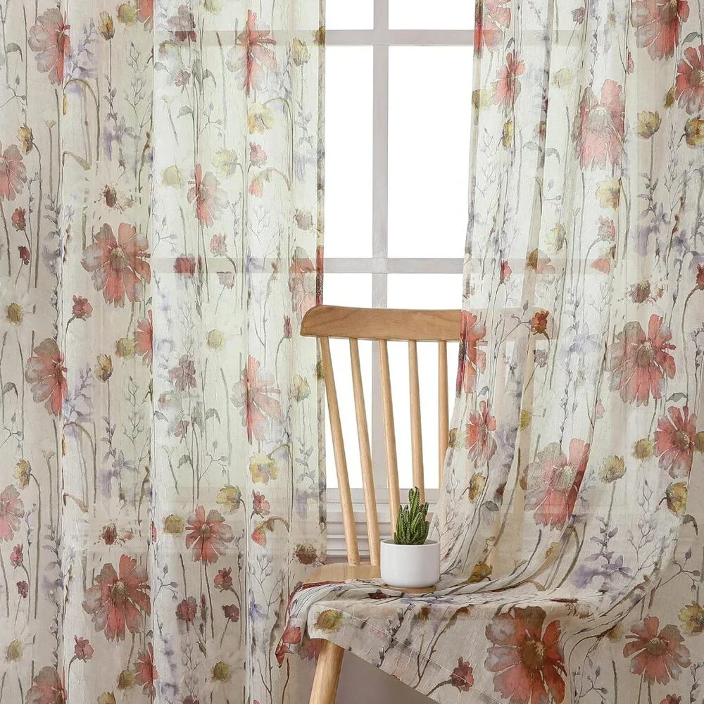 Crushed Sheer Curtains